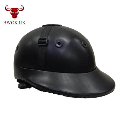 Black Riding Helmet Cap - Bwok limited