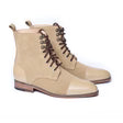 Cap Toe Lace Up Oxford Boot