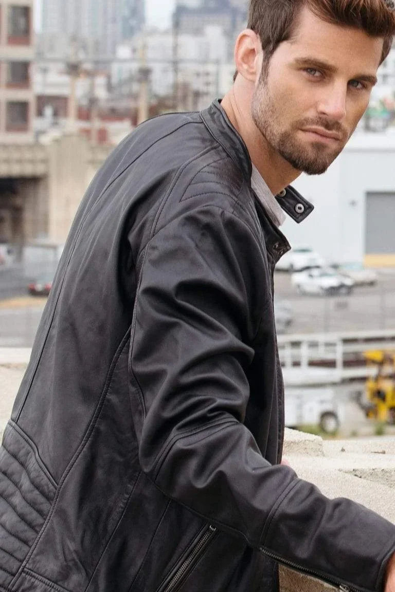 Biker Leather Jacket - Bwok limited
