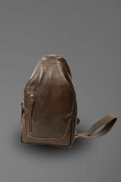 Dark Brown Crossbody Bag – Premium Leather Shoulder Bag | Bwok Store - Bwok limited
