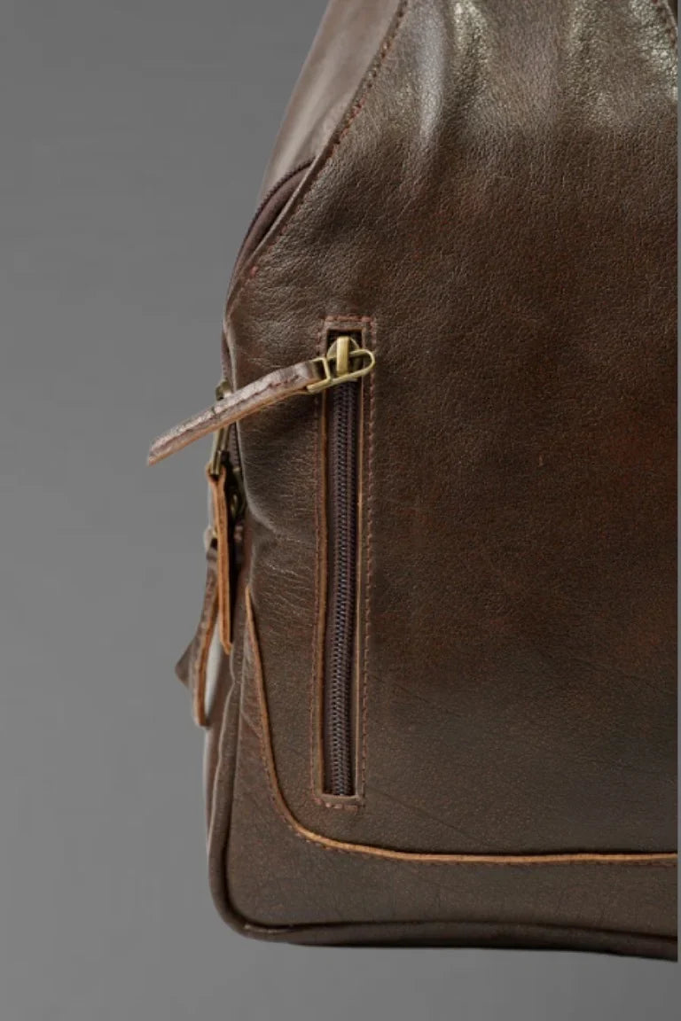 Dark Brown Crossbody Bag – Premium Leather Shoulder Bag | Bwok Store - Bwok limited