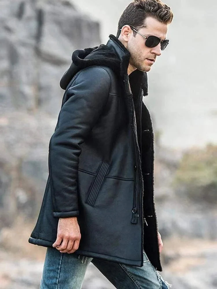 Men’s Fur Long Coat - Bwok limited