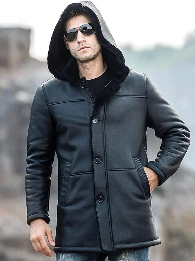 Men’s Fur Long Coat - Bwok limited