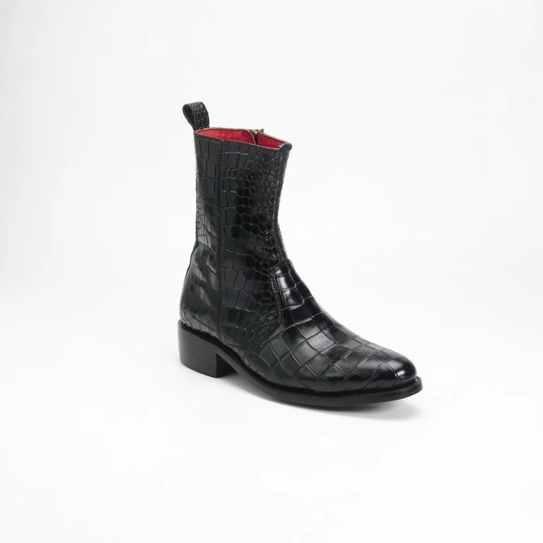 Premium Leather Half Long Boots - Bwok limited