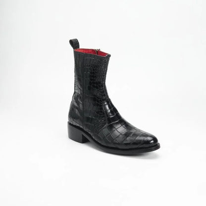 Premium Leather Half Long Boots - Bwok limited