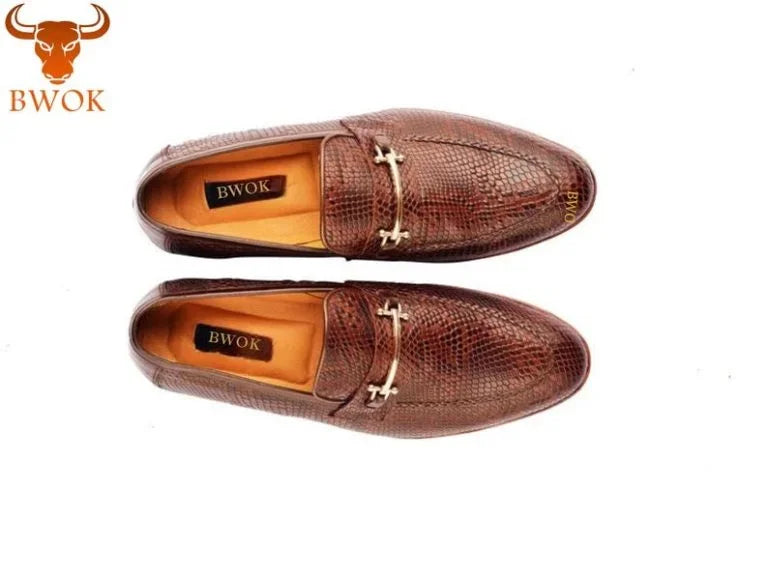 Leather Shoes with buckles - Bwok limited