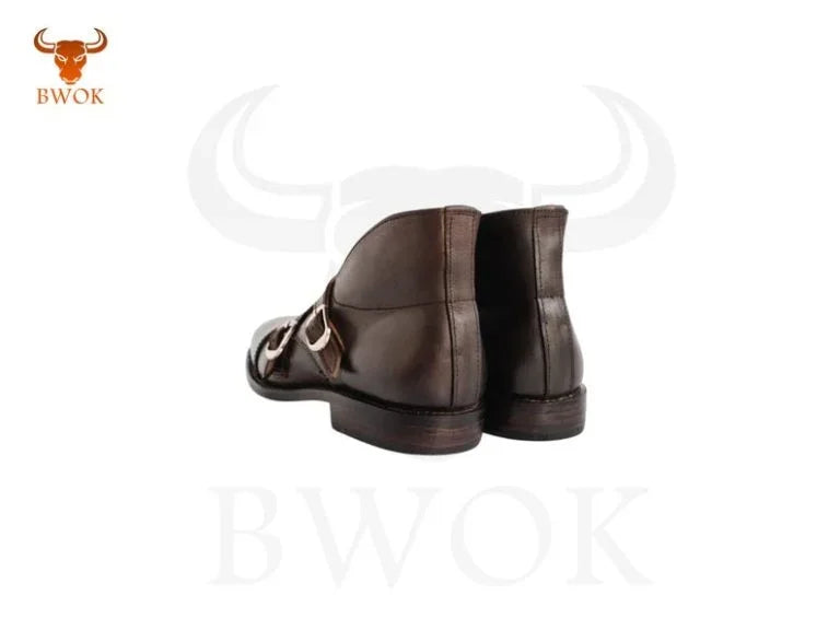 Men Double Monk Dress Shoes - Bwok limited