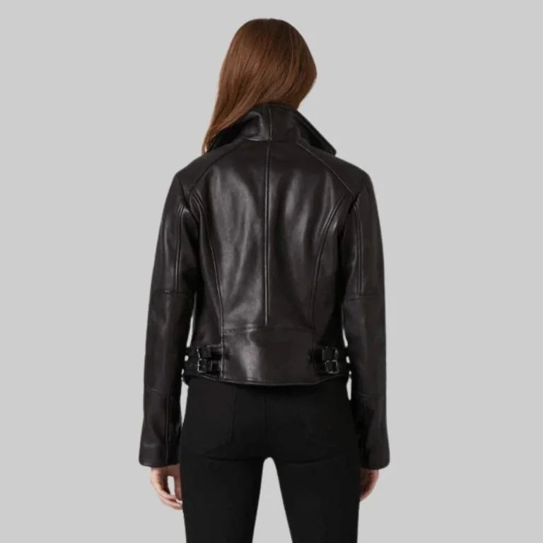 Leather Biker Jacket - Bwok limited