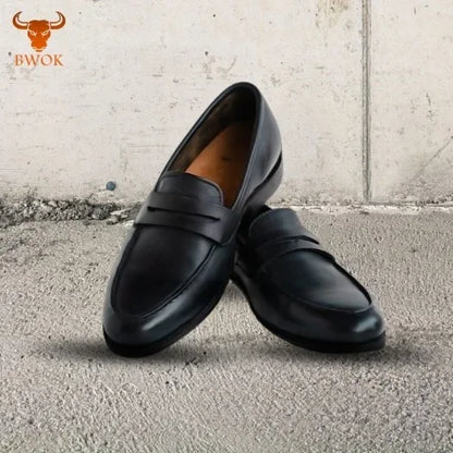 Leather Loafers Shoes - Bwok limited