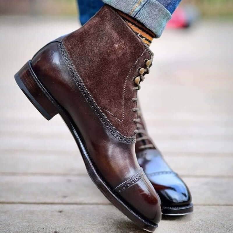 Handcrafted Leather Oxford Boots
