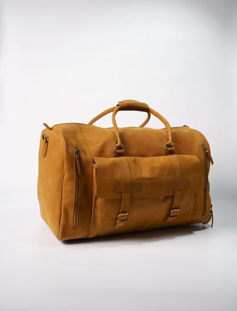 Premium Leather Duffel Bag | Stylish Travel Bag – Bwok Store - Bwok limited