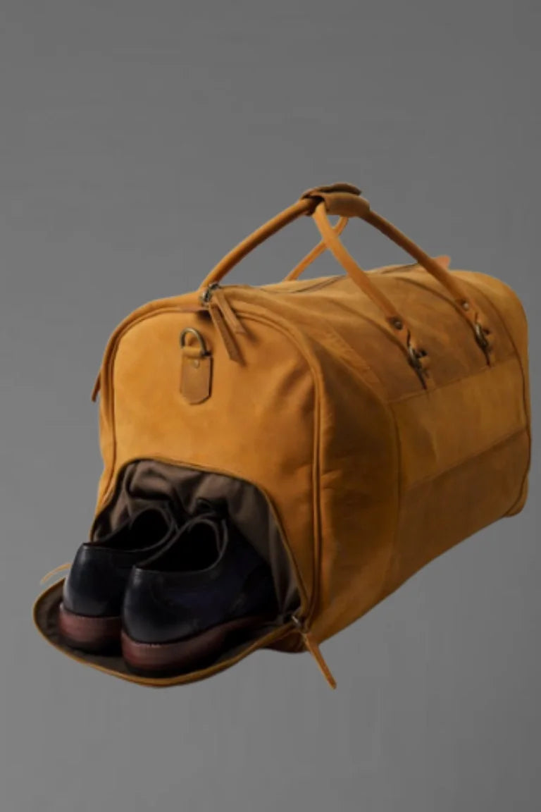 Premium Leather Duffel Bag | Stylish Travel Bag – Bwok Store - Bwok limited